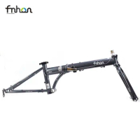 Fnhon Folding Bike Frameset Chrome Steel 4130 Frame Fork 20" 406 451 Disc Brake 22inch Bicycle Foldable Frame