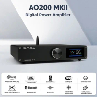 SMSL AO200 MKII HIFI AMP Bluetooth 5.0 Audio Sound Amplifier DAC AMP Remote Control MA5332 Chip XLR/RCA/BT/USB Balanced Input