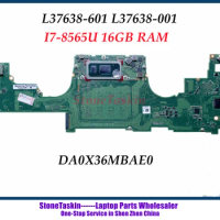 StoneTaskin L37638-601 For HP TPN-Q212 Spectre X360 13-AP Laptop Motherboard L37638-001 DA0X36MBAE0 With i7-8565U 16GB RAM