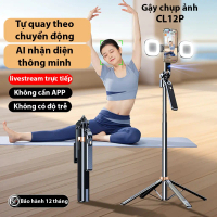 Tripod Chân quay điện thoại CL12P, tripod điện thoại 360 độ 1m8 có gimbal ai, gậy chụp ảnh 4 chân có