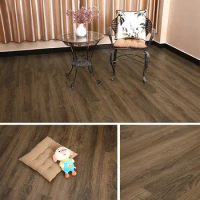 Garage LVT Flooring Tiles, 4mm 5mm Click PVC Plastic Wood Floor, 4mm Vinyl Planks Luxury SPC Flooring