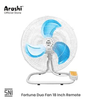 Arashi Kipas Angin Meja Dinding Remote Fortuna Duo 18inch + Remote