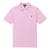 Polo Ralph Lauren RL 熱銷刺繡小馬短袖POLO衫(男青年)-淺粉色