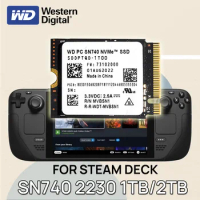 Western Digital WD 2230 SN740 2TB 1TB NVMe PCIe 4.0 M.2 SSD for Rog Ally Steam Deck GPD Surface Laptop Tablet Mini PC Computer