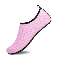 Pink Beach Shoes Socks Men Women Snorkeling Shoes Diving Beach Socks Anti Slip Outdoor Sandals Quick Drying Swimming Yoga Shoes