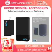 GoPro Fusion Dual Battery Charger + Battery (NEW) Go Pro 360 Action Camera Original accessories for fast charging