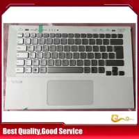 YUEBEISHENG New/org for sony vaio SVS13 SVS131A12W SVS131A11T Palmrest FR French keyboard Upper cover Touchpad