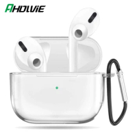 TPU Silicone Bluetooth Wireless Earphone Clear Case For Apple AirPods Protective Cover Accessories For Air pods Pro Charging Box