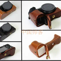 New Half Body Set Cover Camera Bag Bottom Case for Sony A6500 Camera PU Leather Half Body Set Cover