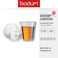 【丹麥BODUM】BODUM CANTEEN系列 雙層玻璃杯兩件組/0.2L(BD10109-10)