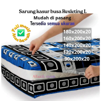 Sprei kasur resleting L/Sarung kasur Resleting L 160x200x20 kain katun micro adem lembut tidak luntu