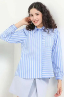 Cardinal Kemeja Loose Fit Wanita G1375J02B XL Blue