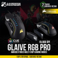 Corsair GLAIVE RGB PRO - Mouse Gaming Ergonomic Hitam dengan DPI 18000