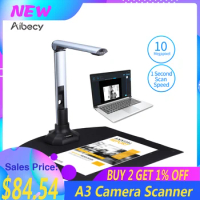 Aibecy Portable BK52 Book Scanner Document Camera Scanner Capture Size A3 HD 10 Mega-pixels USB 2.0 документ-камера Scanner Book