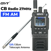 CB Radio 27MHz QYT CB-58 26.965-27.405MHz FM AM Mode Citizen Band Radio CB58 4W Handheld Walkie Talkie With Telescopic Antenna