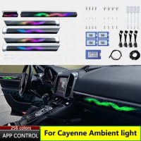 LED Ambient light For Porsche Cayenne 2010-2017 Replacement Car Door Ambient light Car LCD Panel Screen Control Atmosphere Light