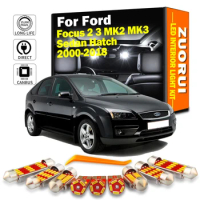 ZUORUI Canbus Car LED Interior Map Dome Trunk Light Kit For Ford Focus 2 3 MK2 MK3 Sedan Hatch 2000-2017 2018 Led Bulbs No Error