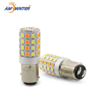 AMYWNTER 1157 P21/5W 1156 led Canbus LED Daytime Running Light Bulb 12V 1157 Dual color 600LM Drl