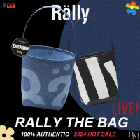 Rally movement Denim/Black กระเป๋าทรง Bucket Bag รูปแบบโลโก้ ใหม่เอี่ยม Rally the bag ของแท้
