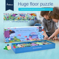 Mideer Deer Early Education and Wisdom Toy Paper Ocean Theme Extra Long Floor Puzzle Parent-Child Interaction