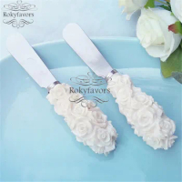 50Sets(set of 2) Rose Butter Spreader Party Reception Gifts Rose Butter Knife Souvenirs Ideas Bridal Shower