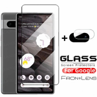 2in1 Screen Protector For Google Pixel 7a Camera Protector Tempered Glass for Google Pixel 6 6a Pixel 7 7a Lens Protective Glass