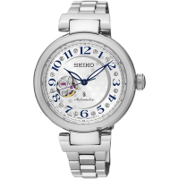 SEIKO 精工 LUKIA 星月鏤空機械女錶 618送禮推薦-銀/34mm (SSA829J1/4R38-01L0S)_SK045