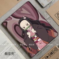 Kamado Nezuko Anime For Samsung Galaxy Tab S9 Lite 8.7 2021Case SM-T220/T225 Tri-fold stand Cover Galaxy Tab S6 lite Tab S8 Plus