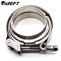 DEFT Quick Release V band Clamp Auto V-band Exhaust Male Female Flange 76mm Vband Clamps Stainless Steel 2" 2.5" 3" 3.5" 4" Inch