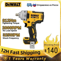 Dewalt 20V Impact Wrench DCF894 Max Brushless Cordless 1/2in Three Speed Adjustment 812Nm High Torque Impact Wrench Power Tools