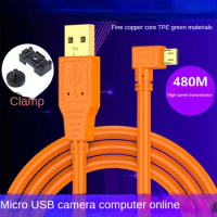 Micro usb Digital camera data cable for Cannon EOS 850D 90D M50 Nikon D3400 D5600 D7500 camera to conputer tether shooting cable
