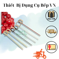 Tăm Xiên Tre Trang Trí Cocktail Tròn 12cm (Túi 100 chiếc) - Tăm Xiên Tre Decor