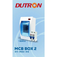 Box MCB 2 Grup Dengan Lampu LED Indicator DUTRON DV-MB2-HG