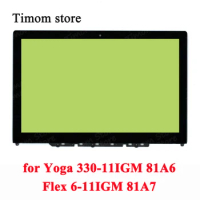 5D10Q73677 for Yoga 330-11IGM 81A6 Lenovo Ideapad Flex 6-11IGM 81A7 WTP/Bezel 11.6 inch LCD ASSEMBLIE 30pin 1366*768 N116BGE-EA2