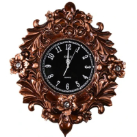 resin antique silver azan clock for wall