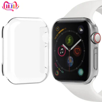 Watch Case for Apple Watch band 44mm 40mm 42mm 38mm cover Colorful cover PC Frame for apple watch series 6 5 4 3 se accessories