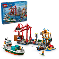 【LEGO 樂高】LT60422 城市系列 - 濱海港口和貨船