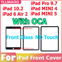 Front Screen Glass + OCA For iPad MINI 6 MINI 4 MINI 5 Panel Outer Cover With OCA For iPad Pro 9.7 For iPad 10.2 Air 2 Ipad 6