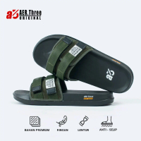 Aer. three | freddo army | slipper | sandal pria dan wanita Sandal