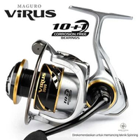 Reel Spinning Maguro Virus 1000 - 5000 | 10+1 Bearings | Power Handle | Aluminum Spool 2000