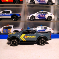 MINIATUR DIECAST SKALA 1/64 HOTWHEELS FORD RANGER RAPTOR POLISI SABHARA