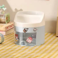 OEM ONE-C970 Tempat Pena dengan Laci Desk Storage Organizer Tempat Alat Tulis Aesthetic Lucu / Pen H