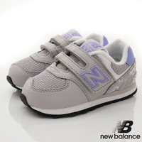 ★New Balance童鞋-休閒運動鞋系列IV574FR1霧灰.亮紫羅蘭(寶寶段)