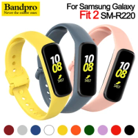 Silicone Strap For Samsung Galaxy Fit 2 SM-R220 band Bracelet Replacement Wrist For Galaxy Fit 2 Watch Correa soft Accessories
