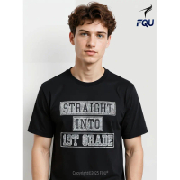 FQU Straight Into 1st Grade Back To School First Day Boys T-shirt Classic classic letter pattern pur