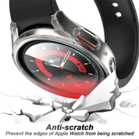 For Samsung Galaxy Watch 5/5pro/Galaxy Watch 4 Screen Protector case 44mm 40mm 45mm watch4 classic 46mm 42mm Tempered Glass case