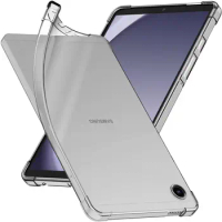 For Samsung Galaxy Tab A9 2023 A9 Plus + Clear Case Flexible Soft TPU Transparent Protective Cover for SM-X110 SM-X210 8.7 11''