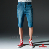 BRAPPERS 男款 HG-高腰系列-彈性牛仔休閒五分褲-藍