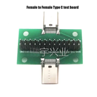 TYPE C female to Female Universal board with USB 3.1 Port with 24pins Test board Double-sided