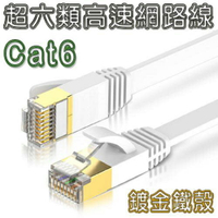 CAT6 光纖網路專用高速扁型網路線[富廉網]